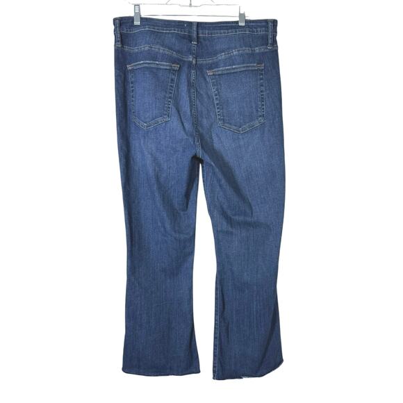 Frame Women's Raw Crop Mini Bootcut Jeans Aspire Raw After Mid Wash Size 32 - Picture 5 of 8